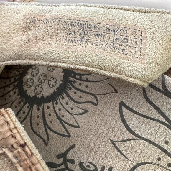 VIONIC Amber Tan Gold Cork Slingback Adjustable Strappy Sandals 7 WIDE - Picture 7 of 9